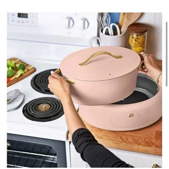 NWOB Beautiful 10 in 1, - 6 Qt Electric Multi-Cooker, Rose by Drew Barrymore